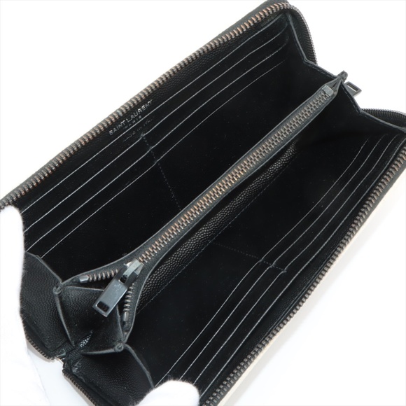 SAINT LAURENT Monogram Matelasse Zip Around Calfskin Continental Wallet - Picture 3 of 10